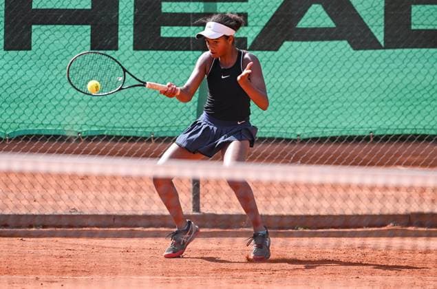 27.06.2023, xpsx, Tennis ITF-Turnier, v.l. Tamara Kuti (Großbritannien) Bruchköbel Hessen Deutschland (DEU)