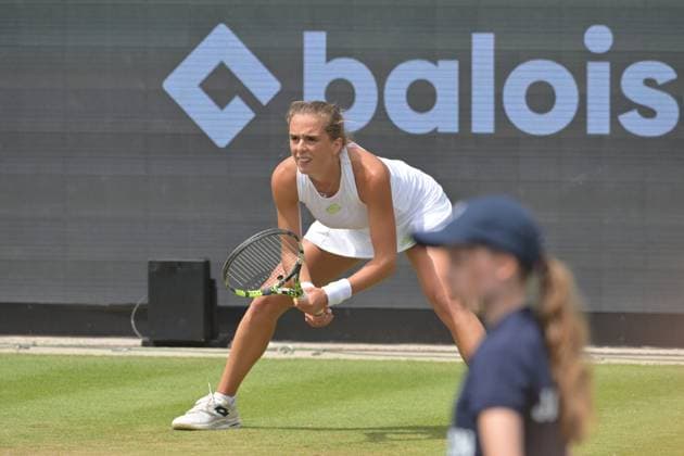 28.06.2023, xbrx, Tennis Bad Homburg Open WTA, Tennis Damen 250, emspor, v.l. Bronzetti, Lucia (ITA), fokussiert, konzentriert, spielt den Ball Bad Homburg
