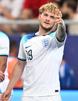 BATUMI, GEORGIA - JUNE 28: Harvey Elliott of England celebrates after scoring his sides second goal during the UEFA Under-21 Euro 2023 Group C match between England and Germany at Adjarabet Arena on June 28, 2023 in Batumi, Georgia. SPO 
