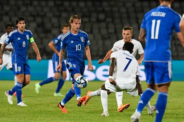 UEFA European Under-21 Championship Group D: Italy U21, U 21 vs Norway U21 NicolÃ² Rovella in action during UEFA European Under-21 Championship Group D: Italy U21 vs Norway U21, disputed on Cluj Arena Stadium, 28 June 2023 Cluj-Napoca Cluj Arena Romania Copyright: xAncaxTepeix