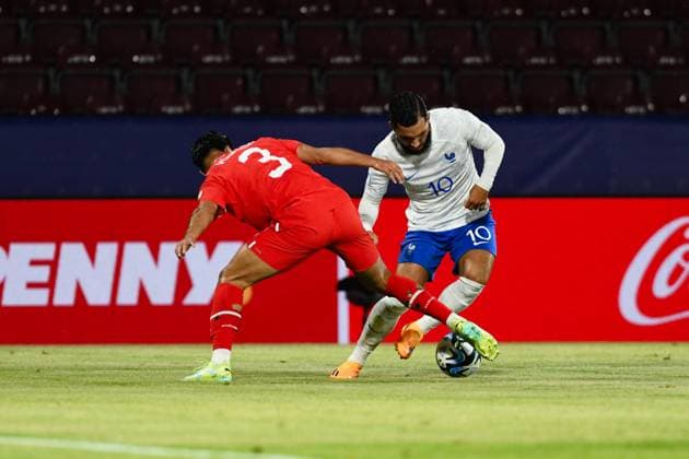 UEFA European Under-21 Championship Group D: Switzerland U21, U 21 vs France U21 Rayan Cherki in action during UEFA European Under-21 Championship Group D: Switzerland U21 vs France U21, disputed on Dr Constantin Radulescu Stadium, 28 June 2023 Cluj-Napoca Dr Constantin Radulescu Stadium Romania Copyright: xAncaxTepeix