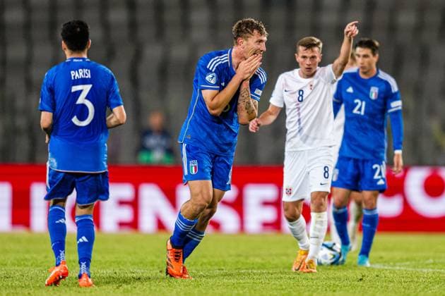 230628 Matteo Lovato of Italy during the UEFA European Under-21 Championship group stage football match between Italy and Norway on June 28, 2023 in Cluj-Napoca. Photo: Marius Simensen BILDBYRAN COP 238 MM0023 bbeng euro under-21 football fotball fotboll italia norge norway soccer taly U21, U 21 u21-em uefa european under-21 championship Copyright: MARIUSxSIMENSEN BB230628BB326