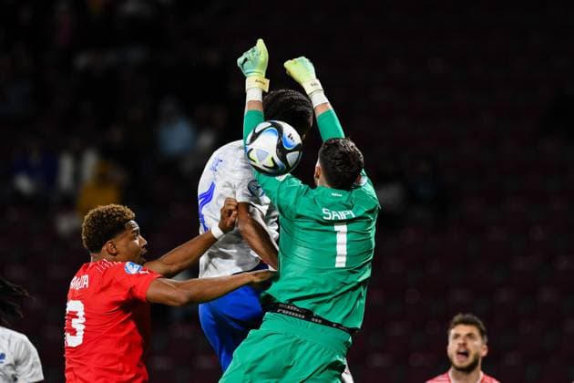 Switzerland v France - U21, U 21 EURO 2023 Loic Bade in action during UEFA European Under-21 Championship Group D: Switzerland U21 vs France U21, disputed on Dr Constantin Radulescu Stadium, 28 June 2023 Cluj-Napoca Romania  Copyright: xFlaviuxBuboix originalFilename:buboi-notitle230628_npzjh.jpg