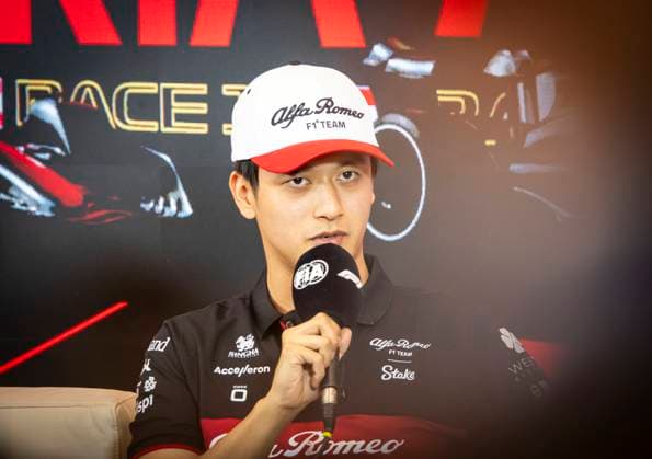 FORMULA 1 - GP of Austria 2023 SPIELBERG,AUSTRIA,29.JUN.23 - MOTORSPORTS, FORMULA 1 - Grand Prix of Austria, Red Bull Ring, preview. Image shows Zhou Guanyu (CHN Alfa Romeo).  GEPAxpictures xWolfgangxJannach