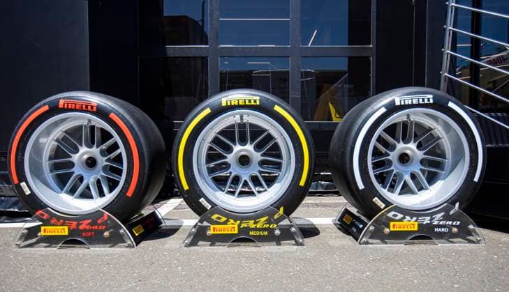 FORMULA 1 - GP of Austria 2023 SPIELBERG,AUSTRIA,29.JUN.23 - MOTORSPORTS, FORMULA 1 - Grand Prix of Austria, Red Bull Ring, preview. Image shows Pirelli tyres.  GEPAxpictures xWolfgangxJannach