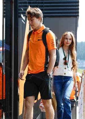 81 Oscar Piastri (AUS, McLaren F1 Team) with his girlfriend Lily Zneimer, F1 Grand Prix of Austria at Red Bull Ring on June 30, 2023 in Spielberg, Austria. (Photo by HOCH ZWEI) Spielberg Austria