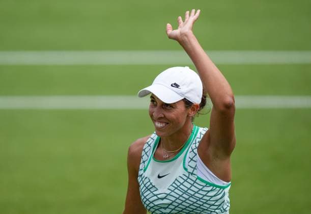 Mandatory Credit: Photo by Dave Shopland Shutterstock (13984801af) USA s Madison Keys WINS her Semi final Rothesay International Eastbourne, Tennis, Day Five, Devonshire Park, Eastbourne, UK - 30 Jun 2023 Rothesay International Eastbourne, Tennis, Day Five, Devonshire Park, Eastbourne, UK - 30 Jun 2023  Copyright: xDavexShopland Shutterstockx 13984801af