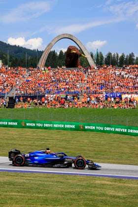 FORMULA 1 - GP of Austria 2023 SPIELBERG,AUSTRIA,30.JUN.23 - MOTORSPORTS, FORMULA 1 - Grand Prix of Austria, Red Bull Ring, practice and qualifying. Image shows Alex Albon (THA Williams).  GEPAxpictures xMarioxBuehner