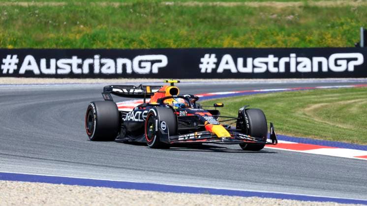 FORMULA 1 - GP of Austria 2023 SPIELBERG,AUSTRIA,30.JUN.23 - MOTORSPORTS, FORMULA 1 - Grand Prix of Austria, Red Bull Ring, practice and qualifying. Image shows Sergio Perez (MEX Red Bull Racing).  GEPAxpictures xMarioxBuehner