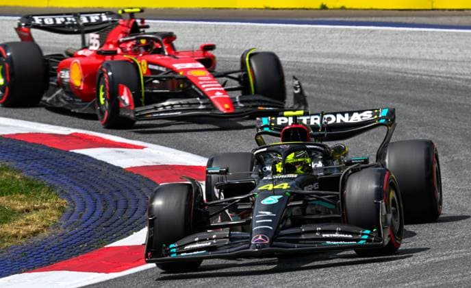Formel 1 GP Austria Österreich. Freitag, 30.06.2023 Lewis Hamilton (GBR) Mercedes AMG F1 Team; Formel 1 GP Austria Österreich. Freitag, 30.06.2023 Copyright: xBEAUTIFULxSPORTS Erlhofx