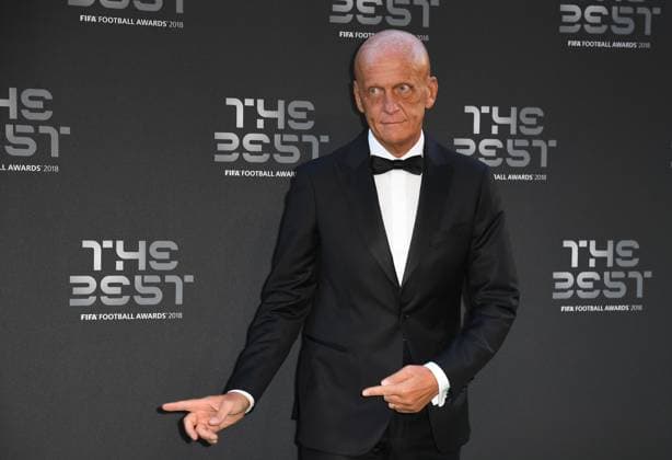 Best FIFA Football Awards Arrivals - London Pierluigi Collina arrives to the Best FIFA Football Awards 2018 at the Royal Festival Hall, London, UK, on September 24, 2018. Photo by Christian Liewig ABACAPRESS.COM London United Kingdom  Copyright: xLiewigxChristian ABACAx 652726_046 LiewigxChristian ABACAx 652726_046