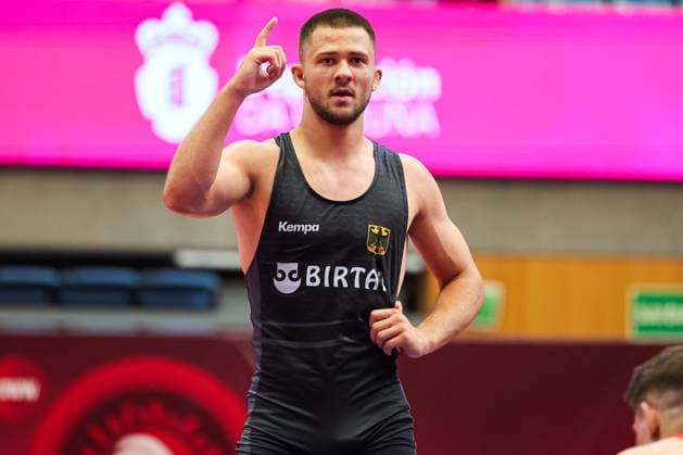Sport Themen der Woche KW26 Sport Bilder des Tages Wrestling U20 European Championships 79kg FS - Gregor EIGENBRODT (GER) *** Wrestling U20 European Championships 79kg FS Gregor EIGENBRODT GER Copyright: xUnitedxWorldxWrestlingx xKadirxCaliskanx United World Wrestling Kadir Caliskan