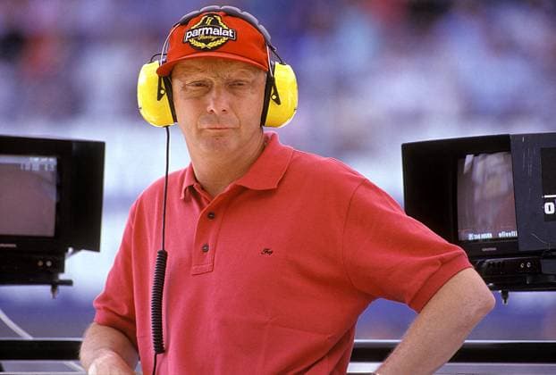 Formula 1 Racing Legend Niki Lauda Dead At 70 Niki Lauda at Ferrari Box during the Imola Grand Prix, in the 90 s, Milan, Italy on August 3, 1997. Photo by Franco Cavassi AGF Photoshot ABACAPRESS.COM Milan Italy  Copyright: xAvalon ABACAx 683866_007 Avalon ABACAx 683866_007