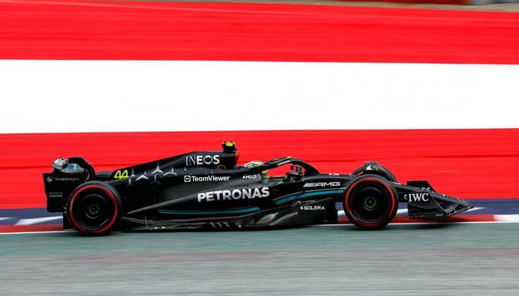 44 Lewis Hamilton (GBR, Mercedes-AMG Petronas F1 Team), F1 Grand Prix of Austria at Red Bull Ring on June 30, 2023 in Spielberg, Austria. (Photo by HOCH ZWEI) Spielberg Austria