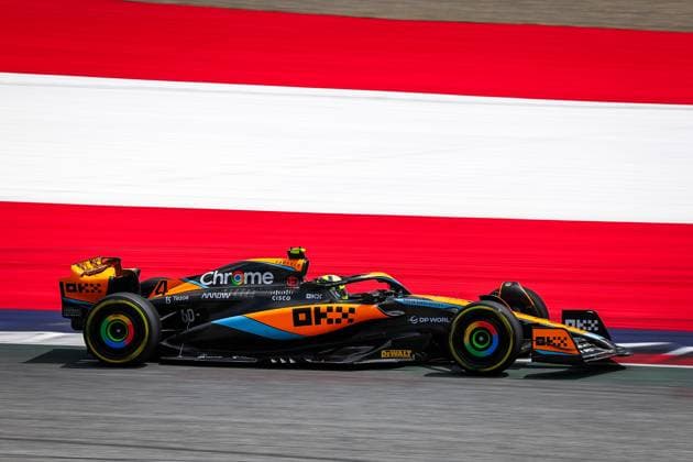 4 Lando Norris (GBR, McLaren F1 Team), F1 Grand Prix of Austria at Red Bull Ring on June 30, 2023 in Spielberg, Austria. (Photo by HOCH ZWEI) Spielberg Austria