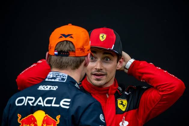 SPIELBERG, AUSTRIA: Charles Leclerc, racing for the Ferrari team during the 2023 Formula 1 Austrian Grand Prix at the Red Bull Ring in Spielberg, Austria