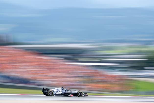 SPIELBERG, AUSTRIA: Yuki Tsunoda, racing for the AlphaTauri team during the 2023 Formula 1 Austrian Grand Prix at the Red Bull Ring in Spielberg, Austria