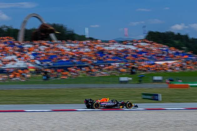 F1 Grand Prix of Austria - Practice & Qualifying Sergio Perez of Mexico and Oracle Red Bull Racing driver goes during the practice & qualifying session at Formula 1 Rolex Austrian Grand Prix on June 30, 2023 in Spielberg, Austria. Spielberg Austria  Copyright: xRobertxSzaniszlox originalFilename:szaniszlo-notitle230630_npiuK.jpg