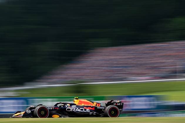 F1 Grand Prix Of Austria - Practice & Qualifying SPIELBERG, AUSTRIA - JUNE 30: Sergio Perez of Mexico and Red Bull Racing during practice qualifying ahead of the F1 Grand Prix of Austria at Red Bull Ring on June 30, 2023 in Spielberg, Austria. Spielberg Austria  Copyright: xDaniloxDixGiovannix originalFilename:digiovanni-f1grandp230630_np7aV.jpg