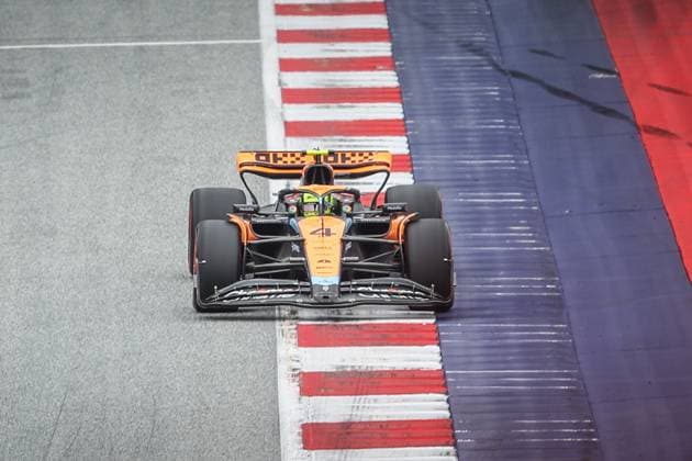 FORMULA 1 - GP of Austria 2023 SPIELBERG,AUSTRIA,01.JUL.23 - MOTORSPORTS, FORMULA 1 - Grand Prix of Austria, Red Bull Ring, sprint shootout. Image shows Lando Norris (GBR McLaren).  GEPAxpictures xManfredxBinder