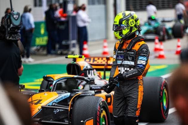 NORRIS Lando (gbr), McLaren F1 Team MCL60, portrait during the 2023 Formula 1 Rolex Grosser Preis von Osterreich, 2023 Austrian Grand Prix, 9th round of the 2023 Formula One World Championship, WM, Weltmeisterschaft from June 30 to July 2, 2023 on the Red Bull Ring, in Spielberg, Austria - F1 - AUSTRIAN GRAND PRIX 2023 DPPI Panoramic  00123022_GOOD3174 