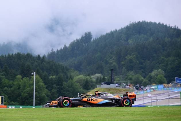 F1 Grand Prix of Austria - Sprint Lando Norris McLaren F1 Team drive his single-seater during qualifying of Sprint Race of Austria GP, 10th round of Formula 1 World Championship, WM, Weltmeisterschaft in Red Bull Ring, Spielberg, Osterreich, Austria, 01 07 23 Spielberg Osterreich Austria  Copyright: xAndreaxDiodatox originalFilename:diodato-notitle230701_npLFz.jpg
