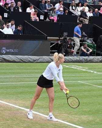 01.07.2023 Tennis, WTA, Tennis Damen Bad Homburg Open 2023 Finale Lucia Bronzetti (ITA) gegen Katerina Siniakova (Tschechien) Bild zeigt Katerina Siniakova (Tschechien) emspor, DFL regulations prohibit any use of photographs as image sequences and or quasi-video