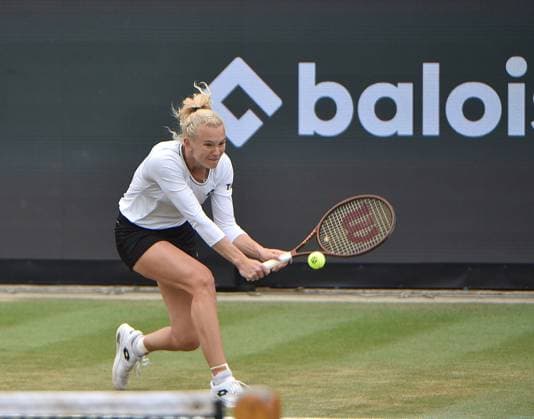 01.07.2023 Tennis, WTA, Tennis Damen Bad Homburg Open 2023 Finale Lucia Bronzetti (ITA) gegen Katerina Siniakova (Tschechien) Bild zeigt Katerina Siniakova (Tschechien) emspor, DFL regulations prohibit any use of photographs as image sequences and or quasi-video