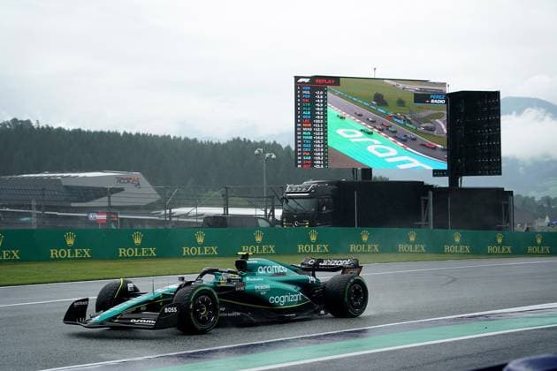 Formula 1 Rolex Großer Preis von Österreich 2023 01.07.2023, Red Bull Ring , Spielberg, Formula 1 Rolex Großer Preis von Österreich 2023 , im Bild Fernando Alonso (ESP), Aston Martin Aramco Cognizant Formula One Team