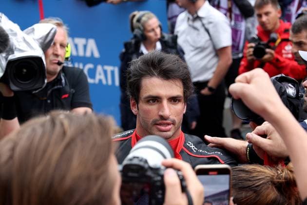Formula 1 Rolex Großer Preis von Österreich 2023 01.07.2023, Red Bull Ring , Spielberg, Formula 1 Rolex Großer Preis von Österreich 2023 , im Bild 3.Platz für Carlos Sainz Jr. (ESP), Scuderia Ferrari