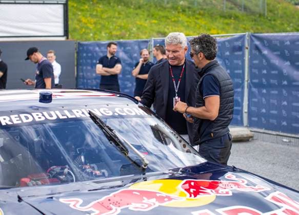 FORMULA 1 - GP of Austria 2023 SPIELBERG,AUSTRIA,02.JUL.23 - MOTORSPORTS, FORMULA 1 - Grand Prix of Austria, Red Bull Ring, legends parade. Image shows David Coulthard (GBR).  GEPAxpictures xWolfgangxJannach