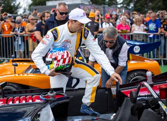FORMULA 1 - GP of Austria 2023 SPIELBERG,AUSTRIA,02.JUL.23 - MOTORSPORTS, FORMULA 1 - Grand Prix of Austria, Red Bull Ring, legends parade. Image shows Alexander Wurz (AUT).  GEPAxpictures xWolfgangxJannach