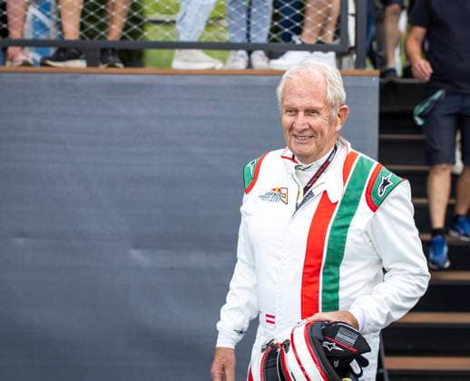 FORMULA 1 - GP of Austria 2023 SPIELBERG,AUSTRIA,02.JUL.23 - MOTORSPORTS, FORMULA 1 - Grand Prix of Austria, Red Bull Ring, legends parade. Image shows Helmut Marko (AUT).  GEPAxpictures xWolfgangxJannach