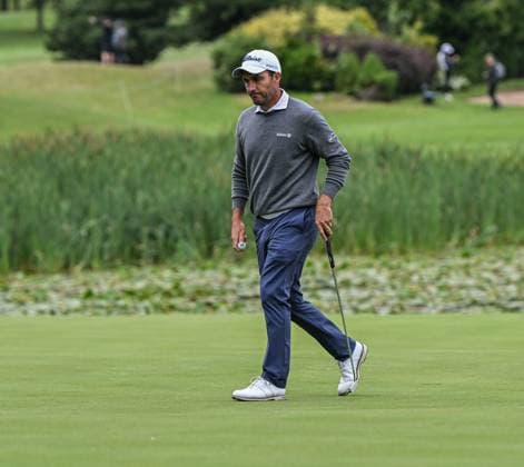 2nd July 2023; The Belfry, Sutton Coldfield, West Midlands, England: Betfred British Masters Golf, Day 4; A dejected Edoardo Molinari leaves the 18th green  ActionPlus12526239 GodfreyxPitt