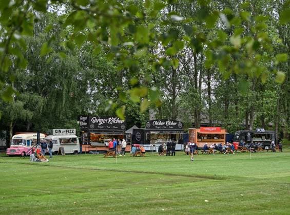 2nd July 2023; The Belfry, Sutton Coldfield, West Midlands, England: Betfred British Masters Golf, Day 4; Refreshments on the 14th fairway  ActionPlus12526230 GodfreyxPitt