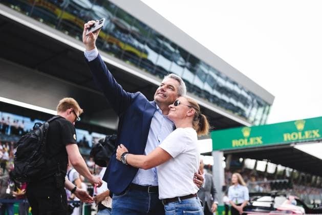 FORMULA 1 - GP of Austria 2023 SPIELBERG,AUSTRIA,02.JUL.23 - MOTORSPORTS, FORMULA 1 - Grand Prix of Austria, Red Bull Ring. Image shows chancellor Karl Nehammer (Austria).  GEPAxpictures xDanielxGoetzhaber