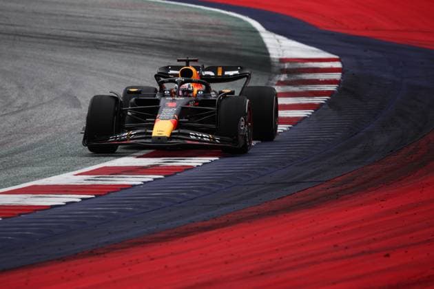 F1 Austrian Grand Prix 2023 Max Verstappen of Red Bull Racing during the Formula 1 Austrian Grand Prix at Red Bull Ring in Spielberg, Austria on July 2, 2023. Sergio Perez of Red Bull Racing Austria  Copyright: xJakubxPorzyckix originalFilename:porzycki-f1austri230702_npzb7.jpg