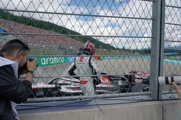 Formula 1 Rolex Großer Preis von Österreich 2023 02.07.2023, Red Bull Ring , Spielberg, Formula 1 Rolex Großer Preis von Österreich 2023 , im Bild Ausfall von Nico Hülkenberg (DEU), Moneygram Haas F1 Team