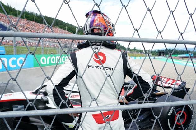 Formula 1 Rolex Großer Preis von Österreich 2023 02.07.2023, Red Bull Ring , Spielberg, Formula 1 Rolex Großer Preis von Österreich 2023 , im Bild Ausfall von Nico Hülkenberg (DEU), Moneygram Haas F1 Team
