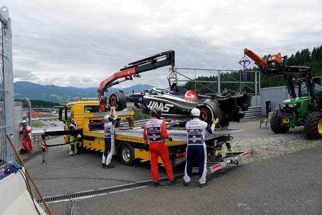 Formula 1 Rolex Großer Preis von Österreich 2023 02.07.2023, Red Bull Ring , Spielberg, Formula 1 Rolex Großer Preis von Österreich 2023 , im Bild Ausfall von Nico Hülkenberg (DEU), Moneygram Haas F1 Team