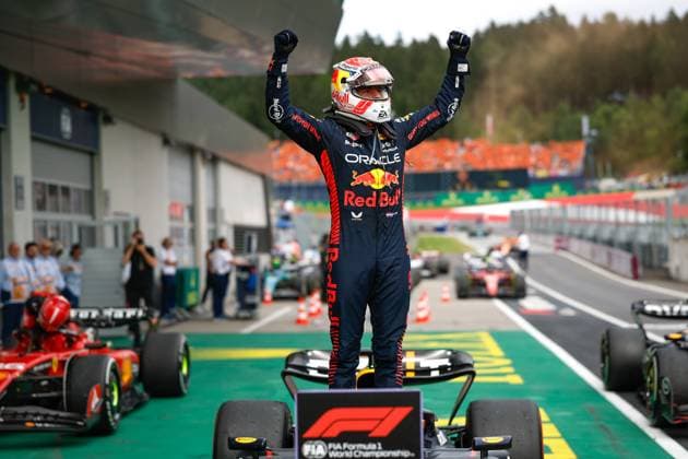1 Max Verstappen (NLD, Oracle Red Bull Racing), F1 Grand Prix of Austria at Red Bull Ring on July 2, 2023 in Spielberg, Austria. (Photo by HOCH ZWEI) Spielberg Austria