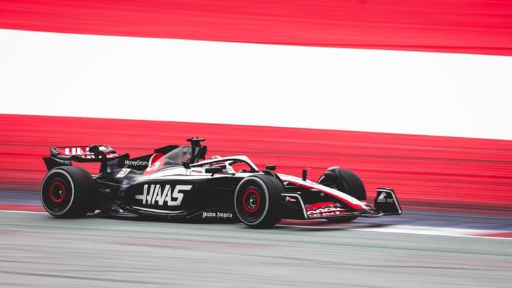 FORMULA 1 - GP of Austria 2023 SPIELBERG,AUSTRIA,02.JUL.23 - MOTORSPORTS, FORMULA 1 - Grand Prix of Austria, Red Bull Ring. Image shows Kevin Magnussen (DEN Haas).  GEPAxpictures xDanielxGoetzhaber