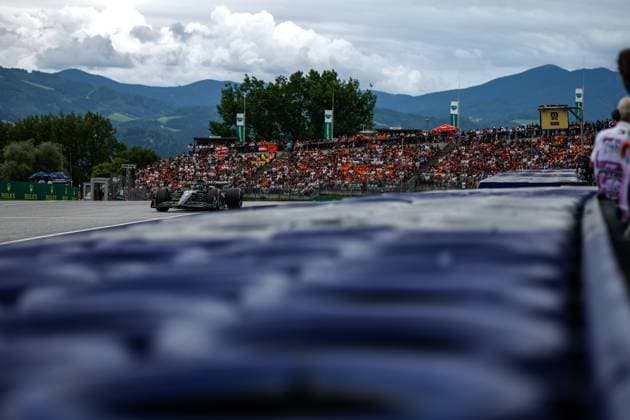 63 George Russell (GBR, Mercedes-AMG Petronas F1 Team), F1 Grand Prix of Austria at Red Bull Ring on July 2, 2023 in Spielberg, Austria. (Photo by HOCH ZWEI) Spielberg Austria