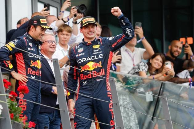 Austrian Grand Prix - Max Verstappen Wins Max Verstappen (ned), Red Bull Racing RB19, portrait podium during the 2023 Formula 1 Rolex Grosser Preis von Osterreich, 2023 Austrian Grand Prix, 9th round of the 2023 Formula One World Championship, WM, Weltmeisterschaft from June 30 to July 2, 2023 on the Red Bull Ring, in Spielberg, Austria. Photo by Florent Gooden DPPI IPA ABACAPRESS.COM Spielberg Austria  Copyright: xIPA ABACAx 859212_016 IPA ABACAx 859212_016