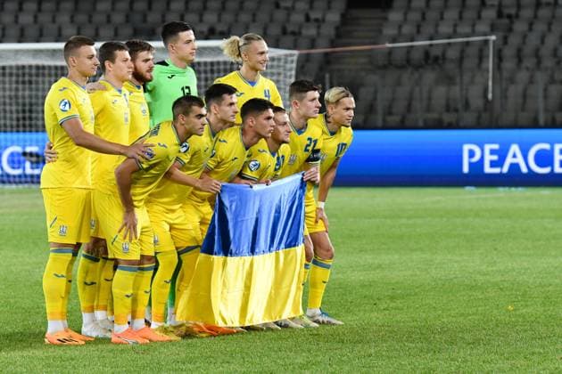 UEFA European Under-21 Championship Qualifying, Quarter Final: France U21, U 21 vs Ukraine U21 Players of Ukraine during UEFA European Under-21 Championship Qualifying, Quarter Final: France U21 vs Ukraine U21, disputed on Cluj Arena Stadium, 02 July 2023 Cluj-Napoca Cluj Arena Romania Copyright: xAncaxTepeix