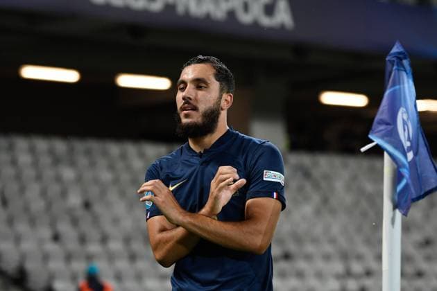 UEFA European Under-21 Championship Qualifying, Quarter Final: France U21, U 21 vs Ukraine U21 Rayan Cherki celebrating during UEFA European Under-21 Championship Qualifying, Quarter Final: France U21 vs Ukraine U21, disputed on Cluj Arena Stadium, 02 July 2023 Cluj-Napoca Cluj Arena Romania Copyright: xAncaxTepeix