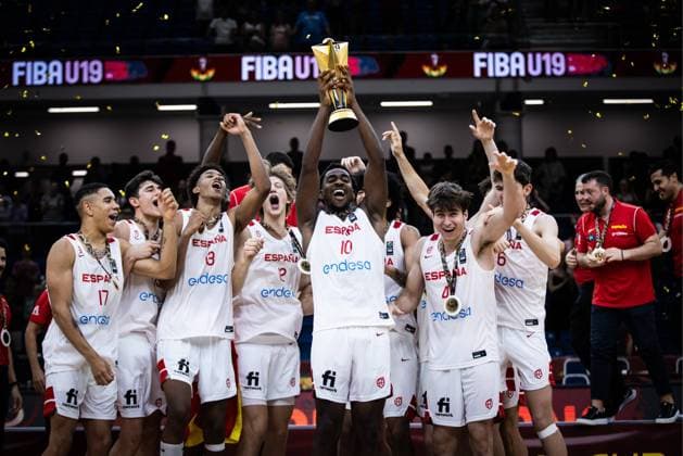 Bilder des Jahres 2023, Sport 07 Juli Sport Themen der Woche KW26 Sport Bilder des Tages The Spanish U-19 basketball team is proclaimed world champion, Sunday, July 2, 2023 Cordon Press *** The Spanish U 19 basketball team is proclaimed world champion, Sunday, July 2, 2023 Cordon Press  MiladxPayami