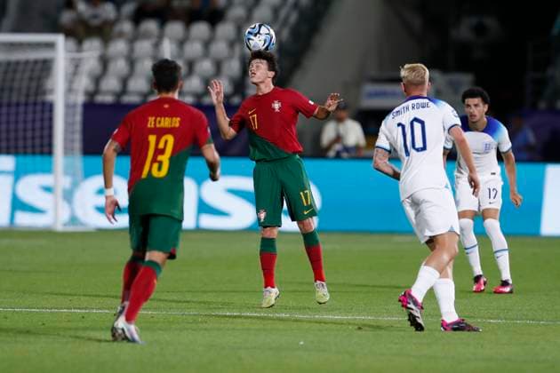 UEFA U21, U 21 EM, England - Portugal, Viertelfinale, 02.07.2023, Kutaissi Joao NEVES ( 17, Portugal), UEFA U21-Fussball-Europameisterschaft in Rumaenien und Georgien, England - Portugal, Viertelfinale, 02.07.2023, Ramas-Schengelia-Stadion, Kutaissi Copyright: xBEAUTIFULxSPORTS Meuselx