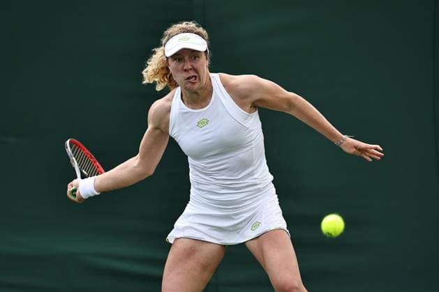 Sport Bilder des Tages Anna-Lena Friedsam, GER, during first round of 2023 All England Lawn Tennis Championships at Wimbledon, womens singles, London, 03 07 2023; -