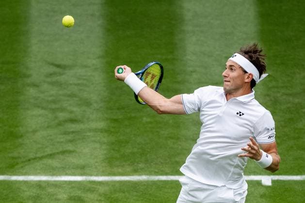230703 competes in a first round singles tennis match during day 1 of Wimbledon on July 3, 2023 in London. Photo: Jesper Zerman BILDBYRAN COP 234 JZ0389 tennis wimbledon day 1 bbeng Copyright: JESPERxZERMAN BB230703JZ019